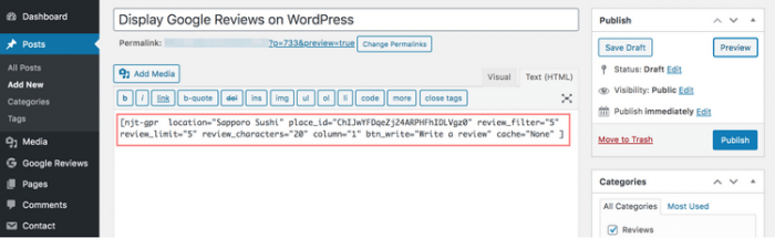 How to Display Google Places Reviews on Your WordPress Site
