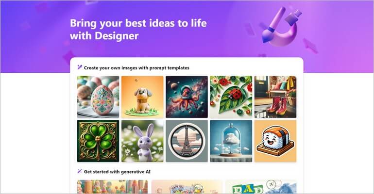 Microsoft Designer is a great online tool for anyone who wants to create stunning visuals.