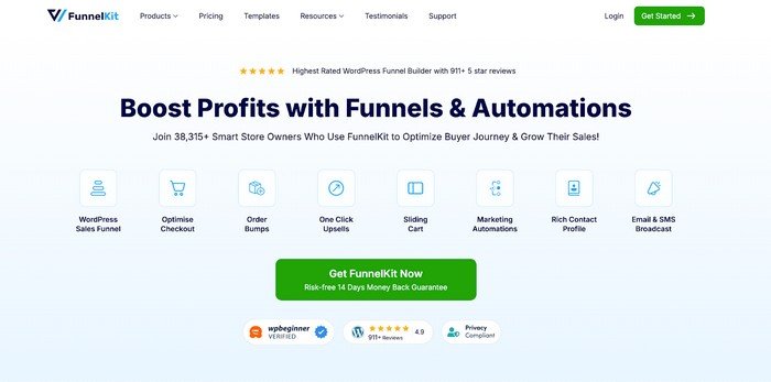 FunnelKit Checkout for WooCommerce FunnelKit Checkout for WooCommerce is a ordPress plugins designed to help you optimize the checkout experience and boost conversions.
