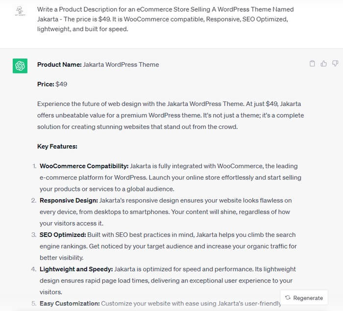 ChatGPT can help write engaging and persuasive product descriptions