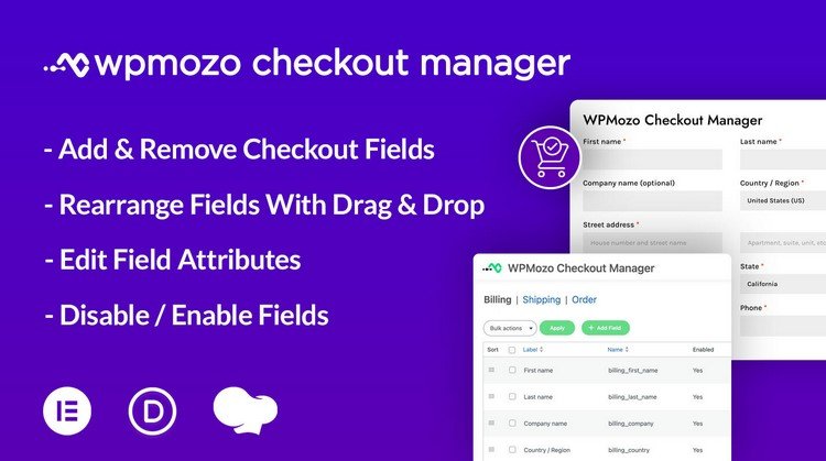 WPMozo Checkout Manager for WooCommerce The WPMozo Checkout Manager for WooCommerce plugin makes the checkout process on your WooCommerce store seamless.