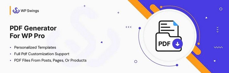 PDF Generator For WP Pro plugin is a helpful assistant for your WordPress website that focuses on creating PDF documents.