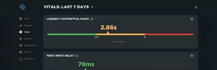 SpeedCurve You can use performance monitoring tools like SpeedCurve.