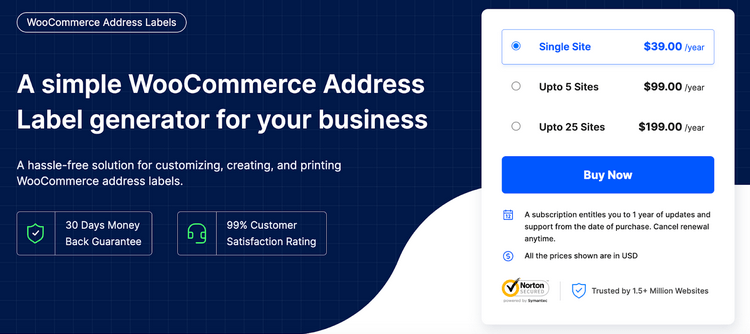 The WooCommerce Address Labels plugin offers great features to generate address labels for your WooCommerce store. 