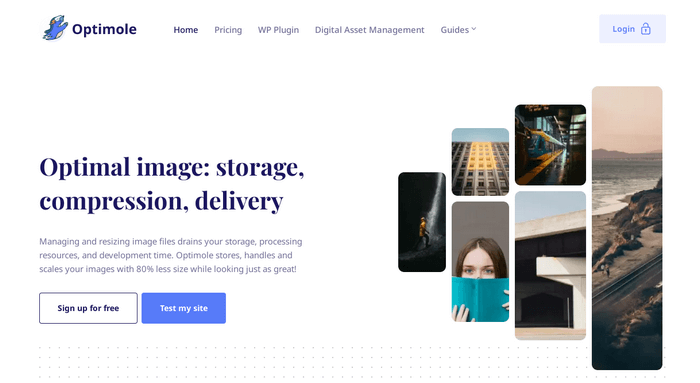 Optimole Optimole can store, handle and scale your images with 80% less size.