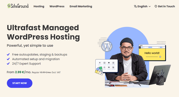 SiteGround Get ultrafast managed WordPress hosting with SiteGround.