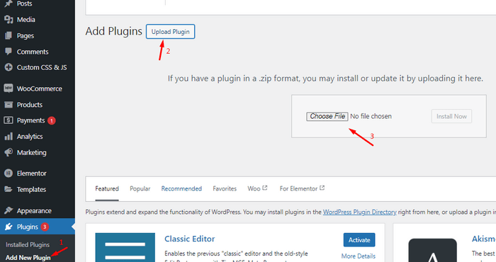 Add Plugin Installing the WooCommerce Products Bulk Edit plugin.