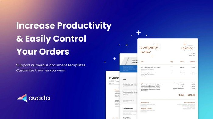 AG Order Printer, PDF Invoices With AG Order Printer app, you can automatically create and send professional PDF invoices.