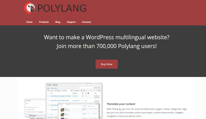 Polylang is a user-friendly, free multilingual plugin for translating content and managing translations without coding.