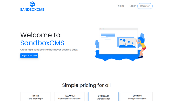 With SandboxCMS, you can simplify content management and web development.