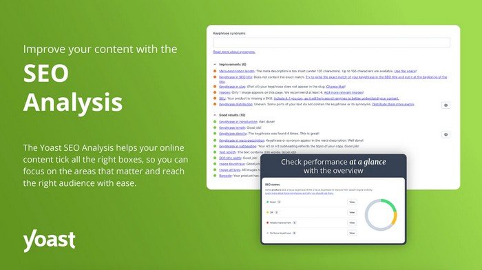 Yoast SEO App Yoast SEO app will help you optimize your product pages for search engines.