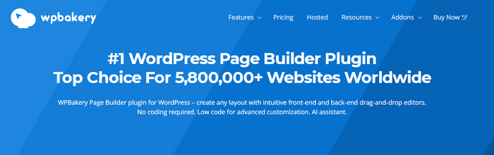 WPBakery offers structure and allowing users to create layouts from the front or back end, depending on preference.