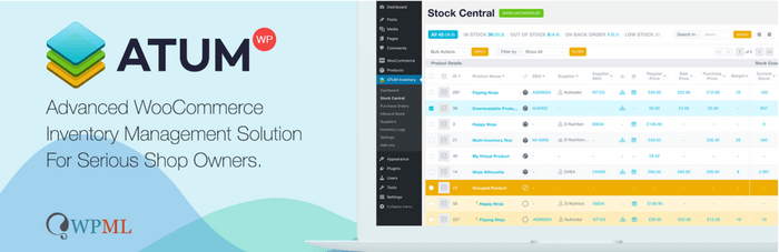 With ATUM, you can keep an eye on your stock levels in real-time