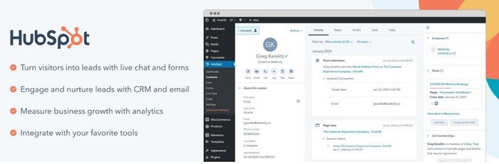 The HubSpot Plugin is a must-have for WooCommerce store owners. 