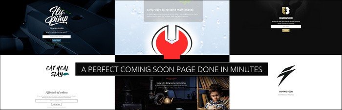 The Minimal Coming Soon plugin is an easy-to-use solution for building coming soon and maintenance pages.