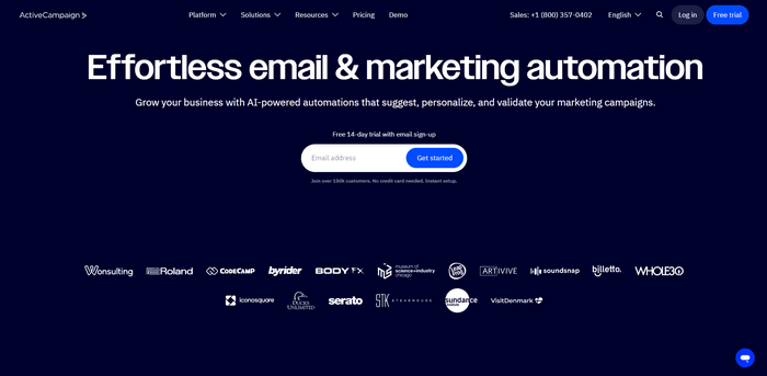 With ActiveCampaign you can build detailed user journeys and track behavior closely.