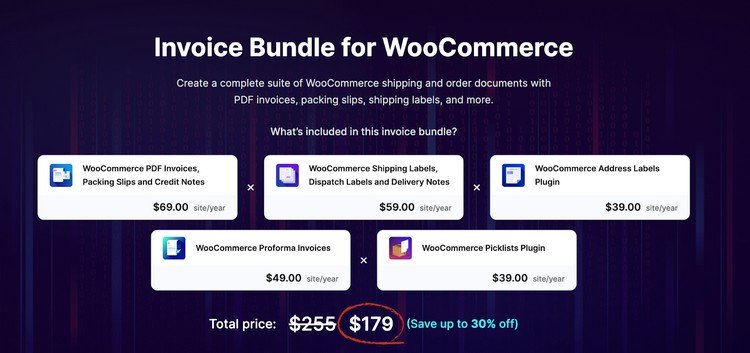 Invoice Bundle for WooCommerce Are you searching for a one-stop solution to manage your invoices, packing slips, and shipping documents in WooCommerce? This all-in-one Invoice Bundle is just what you need!