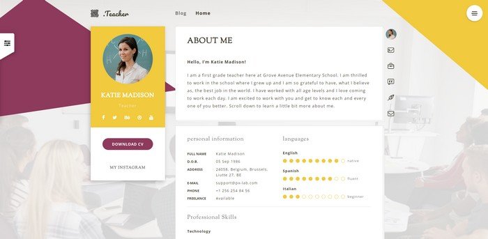 Certy Certy is a premium WordPress theme to present resumes, CVs, and portfolios online.