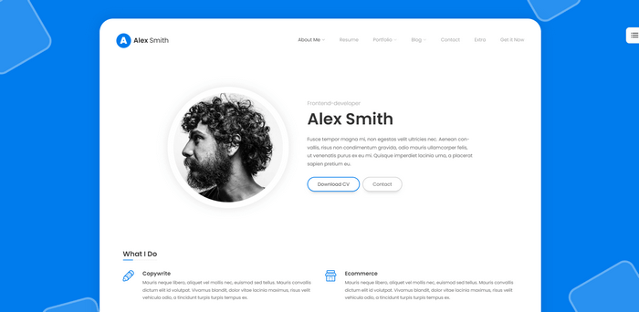 Leven Leven is a WordPress theme made people that want to showcase their resume, portfolio, or personal brand online.