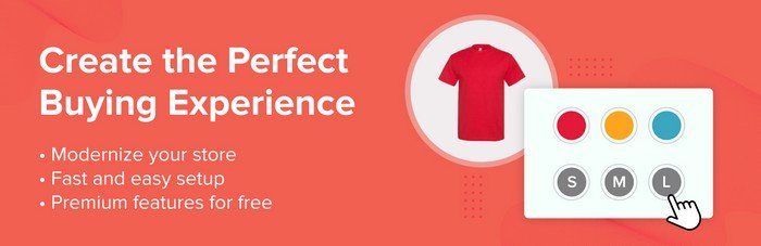 Variation Swatches for WooCommerce Variation Swatches for WooCommerce replaces those dropdowns with clean, clickable swatches that make browsing easier and more intuitive.