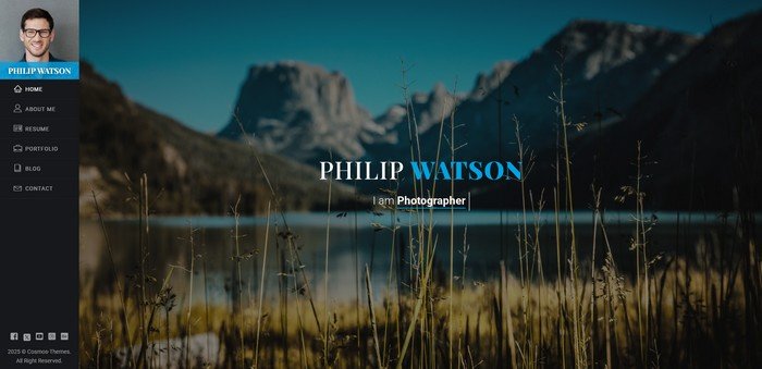 Watson Watson is a premium WordPress theme for people who want to present their resumes, portfolios, and personal brands online.