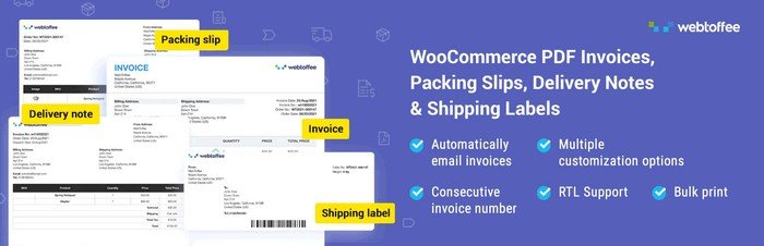 WooCommerce PDF Invoices, Packing Slips and Credit Notes The WooCommerce PDF Invoices plugin automatically generates and attaches PDF invoices to order emails, which saves time and keeps things professional.