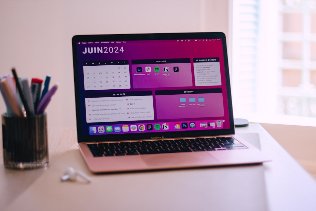 a laptop computer sitting on top of a desk wordpress calendar booking dashboard