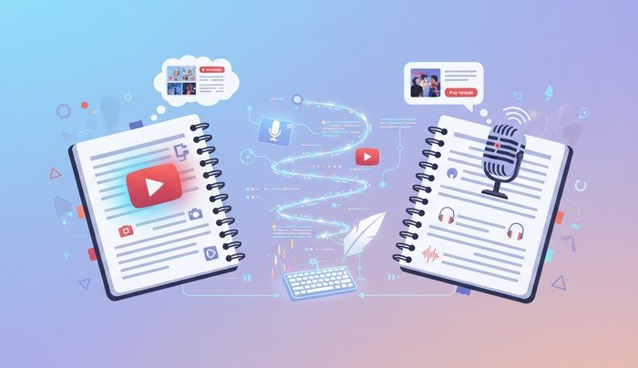 YouTube and Podcast Scripts No matter if you run a YouTube channel, host a podcast, AI can help you stay consistent and professional.
