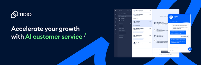 Tidio is a live chat plugin that makes it easy to communicate with visitors in real-time.