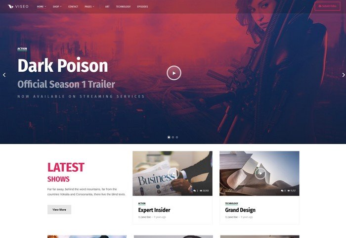 Viseo is a flexible WordPress Podcast Theme that works for podcasters who want a, multimedia-ready website. 