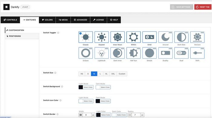 Darkify Dark Mode switcher