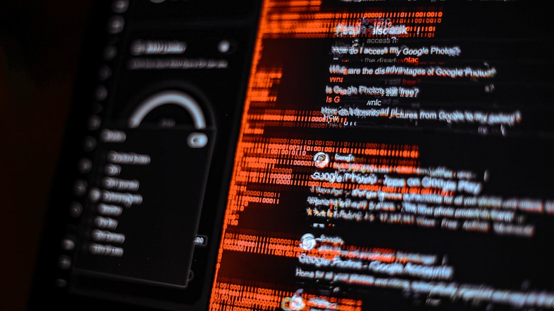 a close up of a computer screen with code code on it computer antivirus interface performance monitor screen cybersecurity dashboard