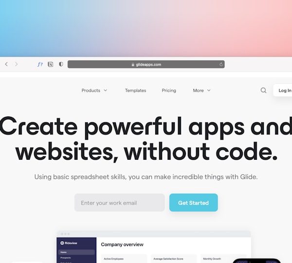 Best No-Code App Builders 2026: Bubble vs Lovable for Building Apps Without Coding 8 a computer screen with a web page on it web app dashboard workflow builder no code platform startup