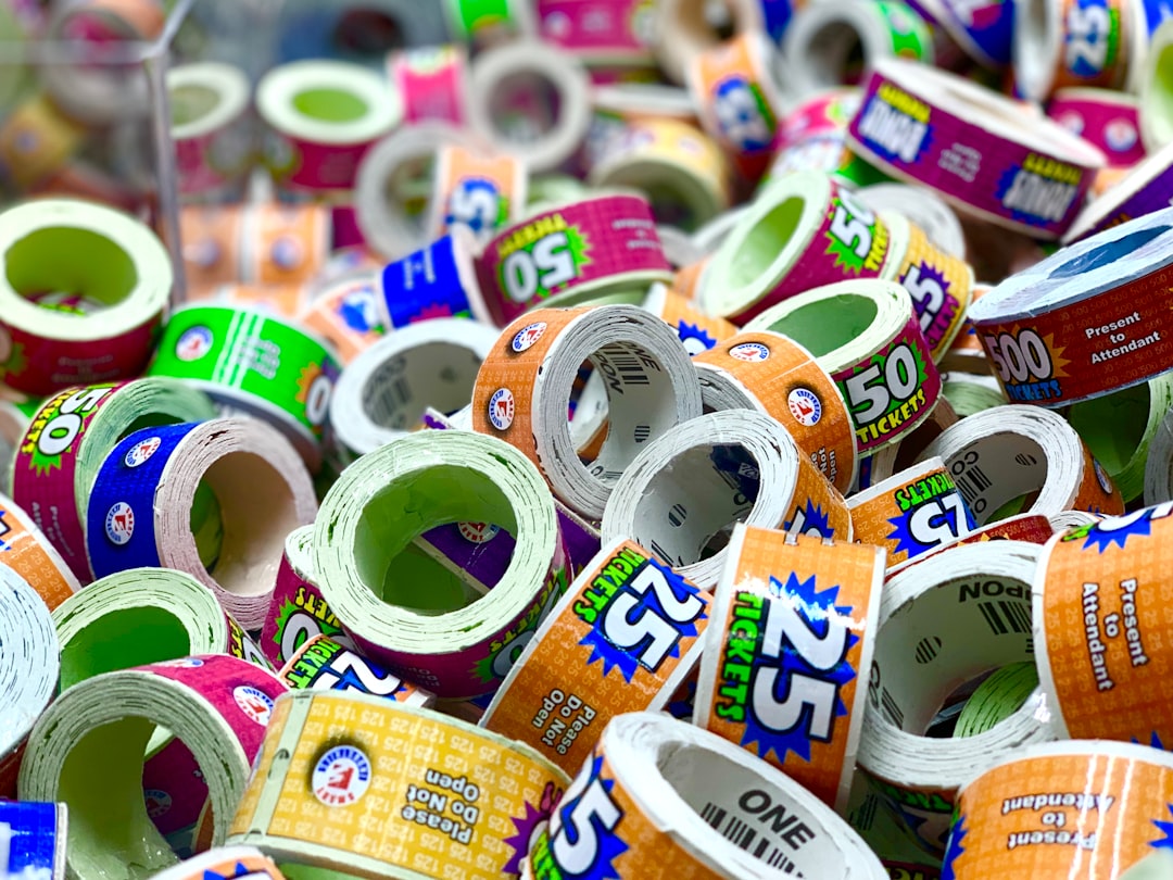 assorted colored sticker lot barcode printer product packages colorful labels