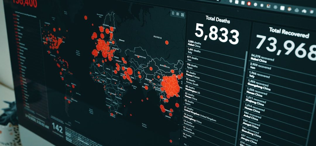 black flat screen computer monitor cybersecurity dashboard risk analysis access control