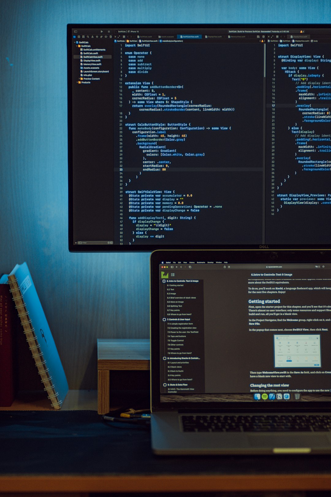 black flat screen computer monitor turned on displaying website developer job market chart coding laptop programming statistics