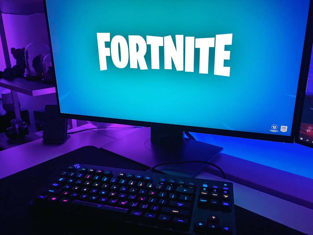 black flat screen computer monitor with black computer keyboard fortnite server status gaming dashboard outage alert