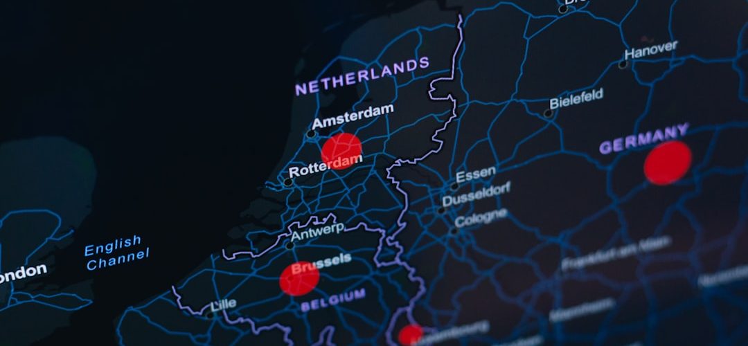blue and red abstract painting netherlands hosting server racks website security