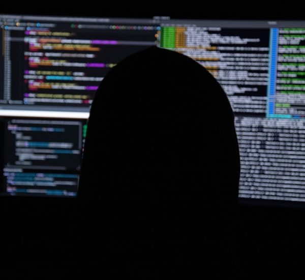 flat screen monitor turned on cyber incident alert dashboard security team investigation