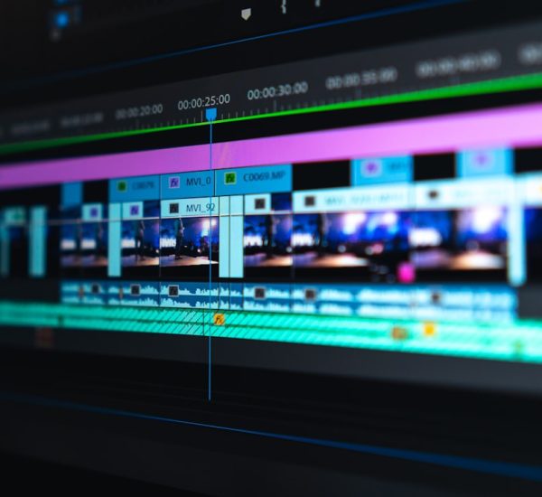 flat screen monitor video editing timeline split clips fast workflow