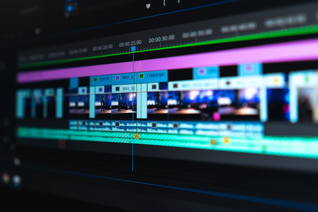 flat screen monitor video editing timeline split clips fast workflow