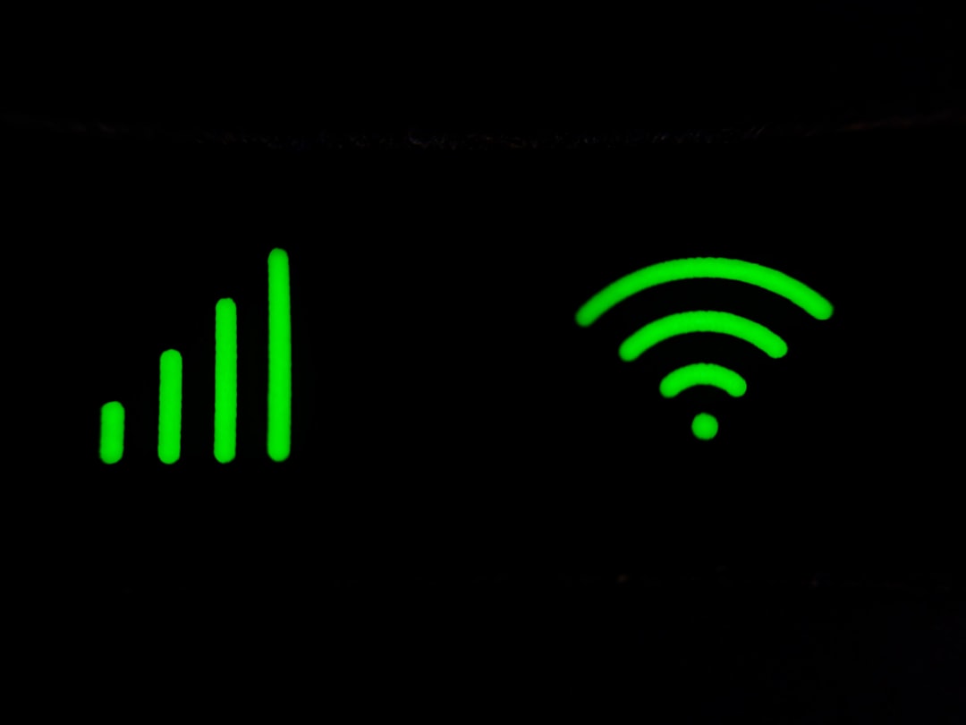 green and black digital device iphone control center screen cellular signal bars wifi icon