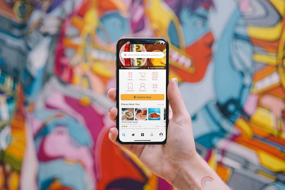 person holding white iphone 5 c instagram stories mobile screen social media viewer