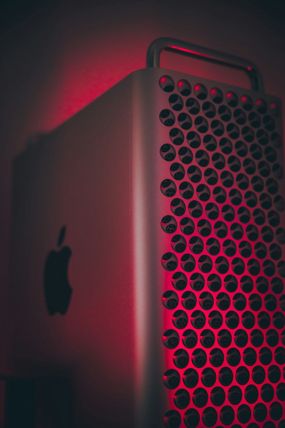 silver ipad on red textile apple silicon chip close up mac motherboard processor detail