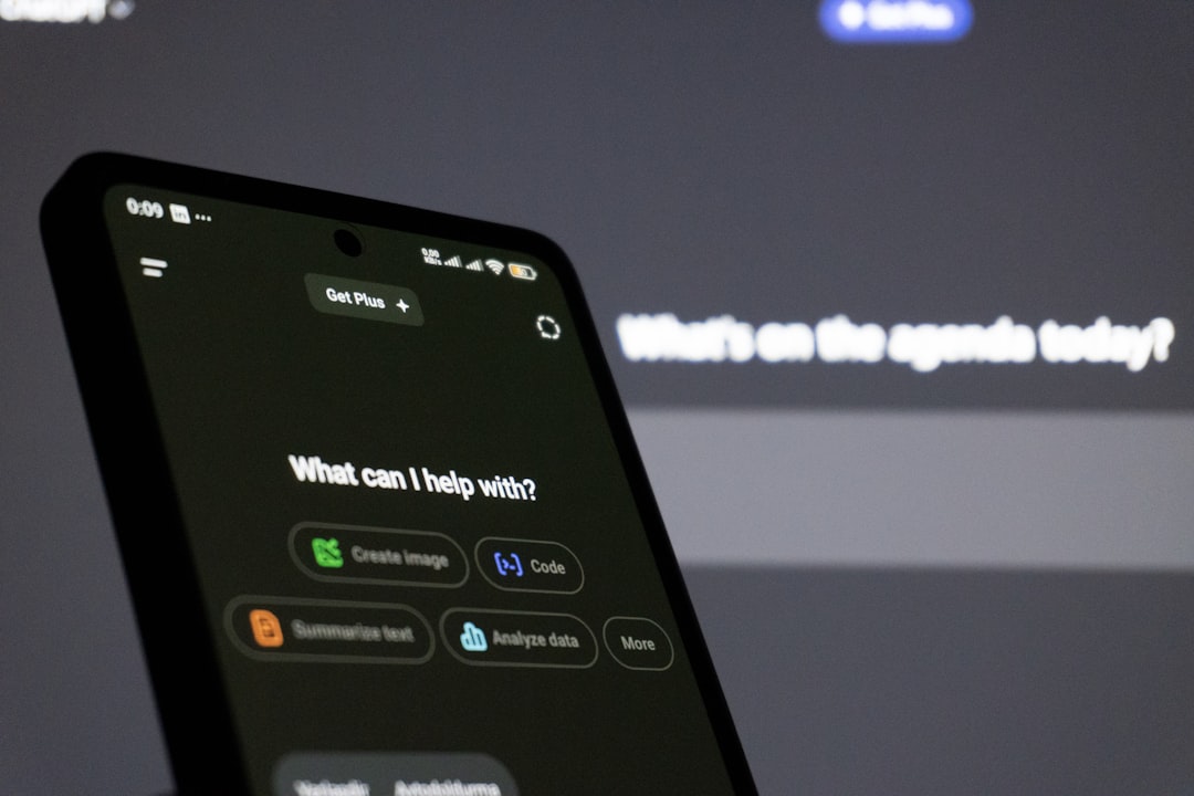 smartphone screen displaying ai assistant interface voice assistant realtime conversation artificial intelligence