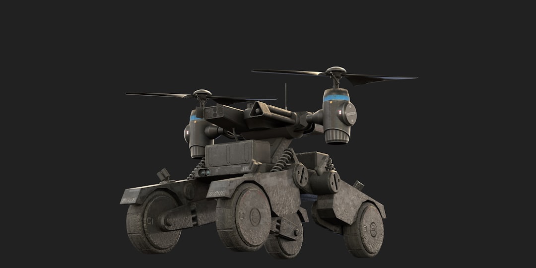 a black and white photo of a small vehicle semantic map rescue robot three dimensional mesh indoor navigation