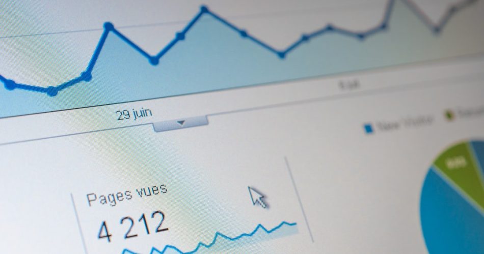 a close up of a computer screen with a graph on it sales dashboard email outreach discount savings