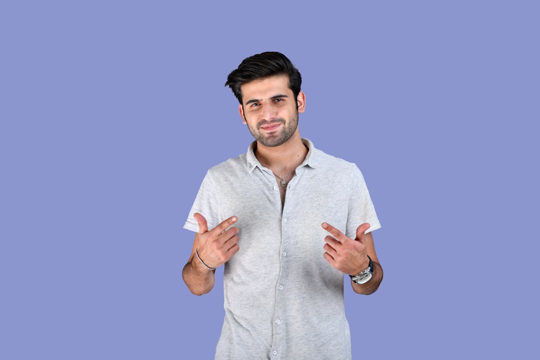 a man with his hands out confused person floating numbers online slang