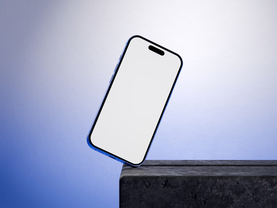 a phone appears to be falling off a ledge iphone color samples blue metal finish titanium texture design studio