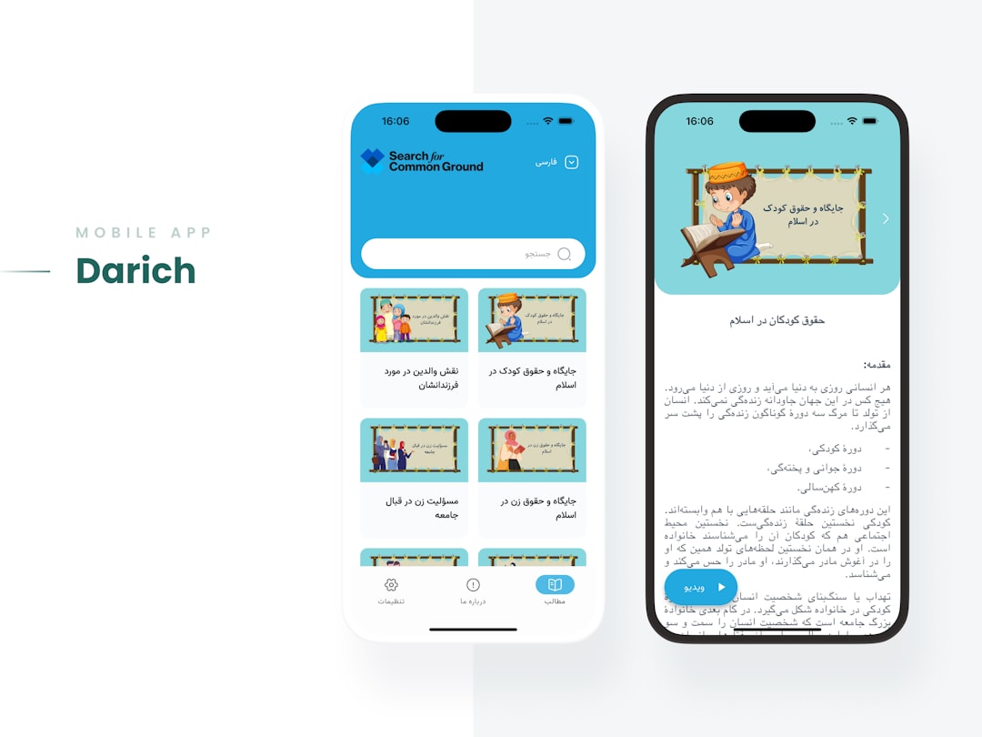 mobile app interface with educational content content cards link preview mobile news feed ios design